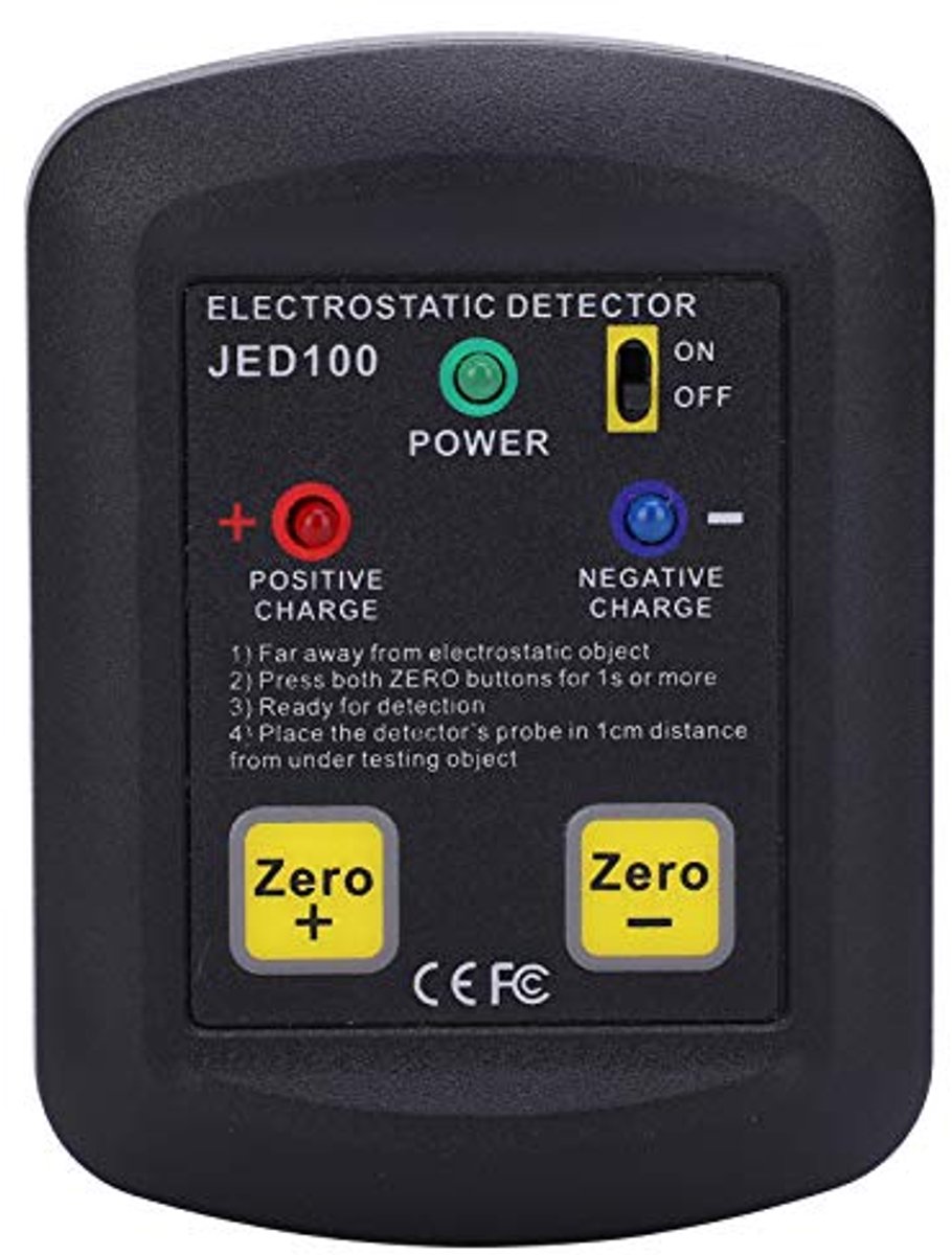 Elektrostatische spanningstester, niet-geweven stof veldmeter voor statische elektriciteit JED100, contactloze spanningstester, wisselspanningsdetector