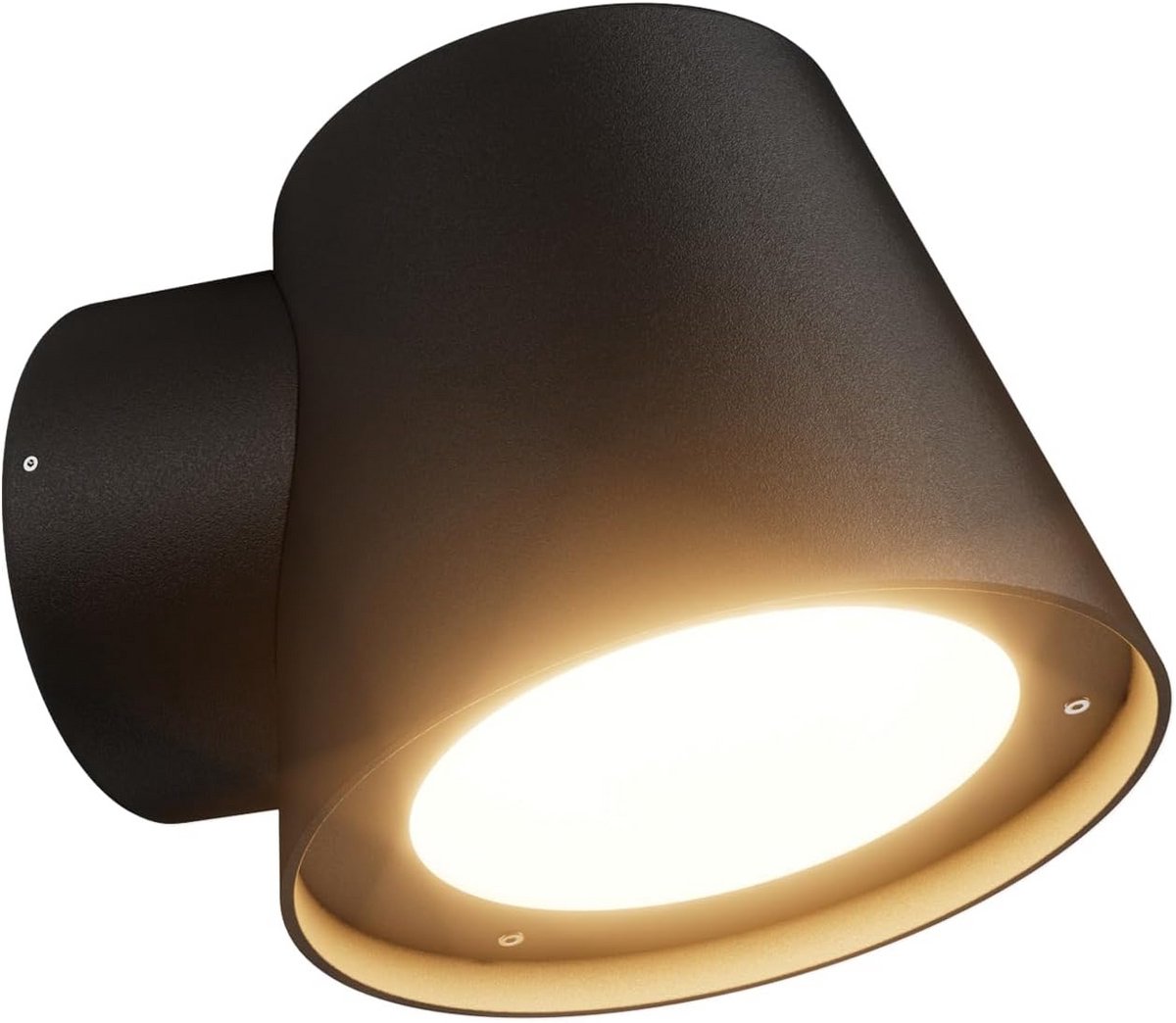 Moderne Zwarte Wandlamp GU10 Voor Binnen en Buiten - IP65 Waterdicht Aluminium