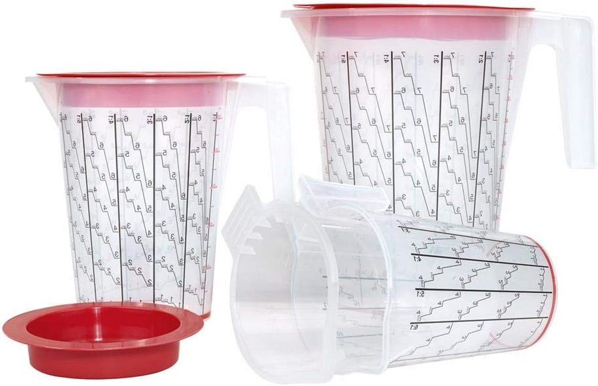 Mengbeker met Maatstrepen voor Lakken en Verf - 1 Liter Inhoud