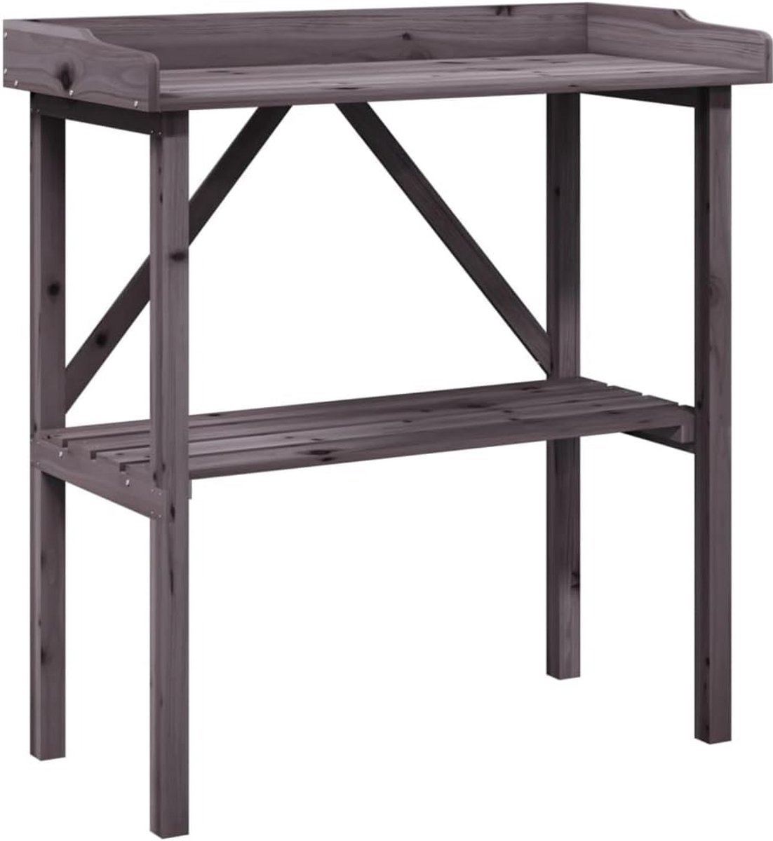 Houten Plantentafel met Plank - Verpottafel voor Binnen en Buiten