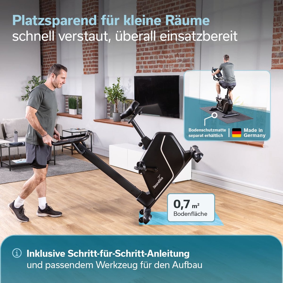 Skandika Ergometer Cykling P10 - Hometrainer met 32 - afbeelding 2