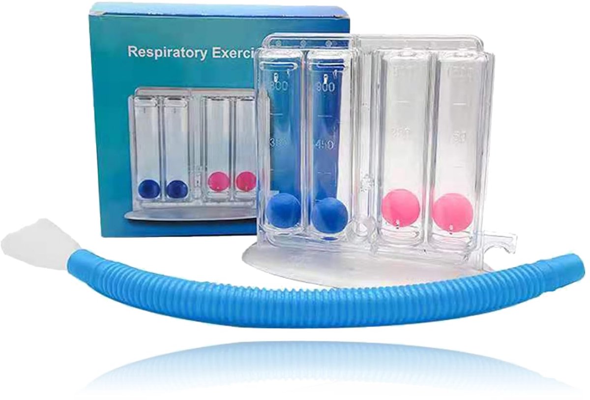 Diepe Ademhalingsoefening voor Longen, Diepe verkeerde Longtrainer Wasbaar en Hygiënisch Ademmeetsysteem