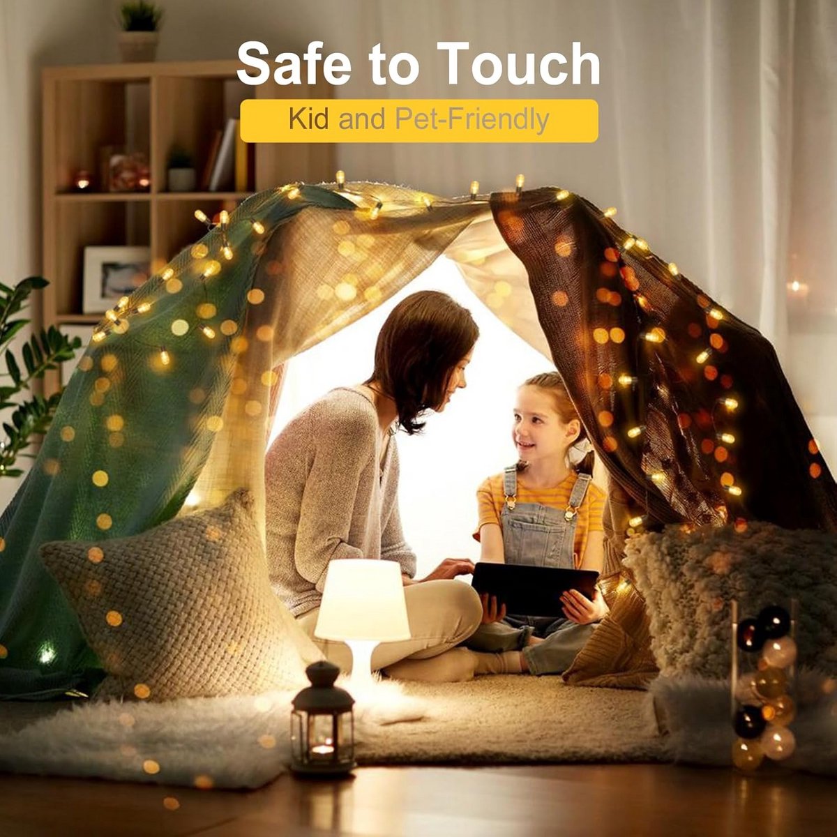 Sfeervolle LED Lichtersnoer op Batterijen met Timer, Warm Wit Licht voor Binnen en Buiten — cadeau in Wonen & Interieur - foto 6