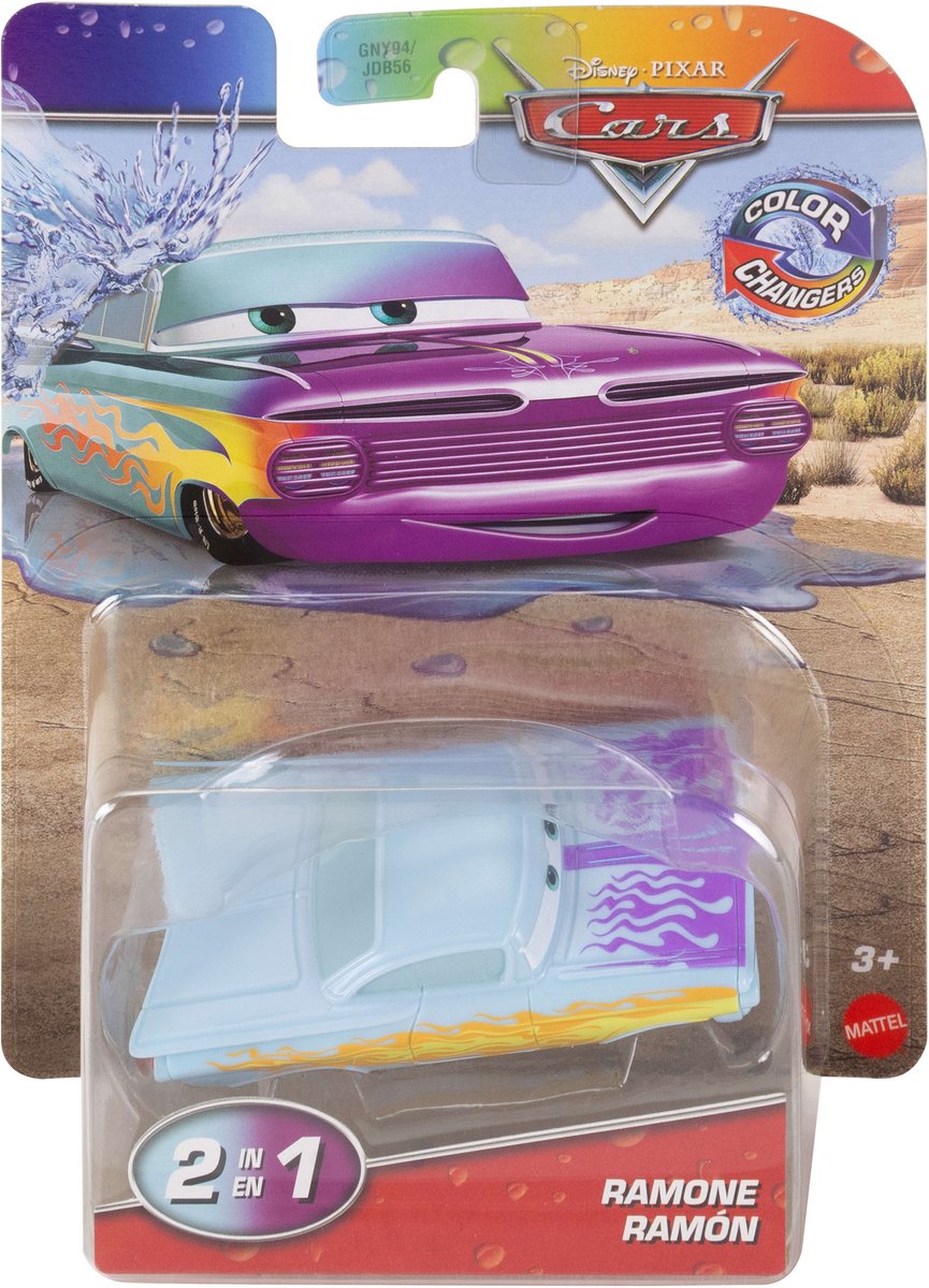 Disney Pixar Cars Disney and Pixar Cars On The Road Color Changers ,Ramone, Auto, 3 jaar, Metaal, Kunststof, Meerkleurig