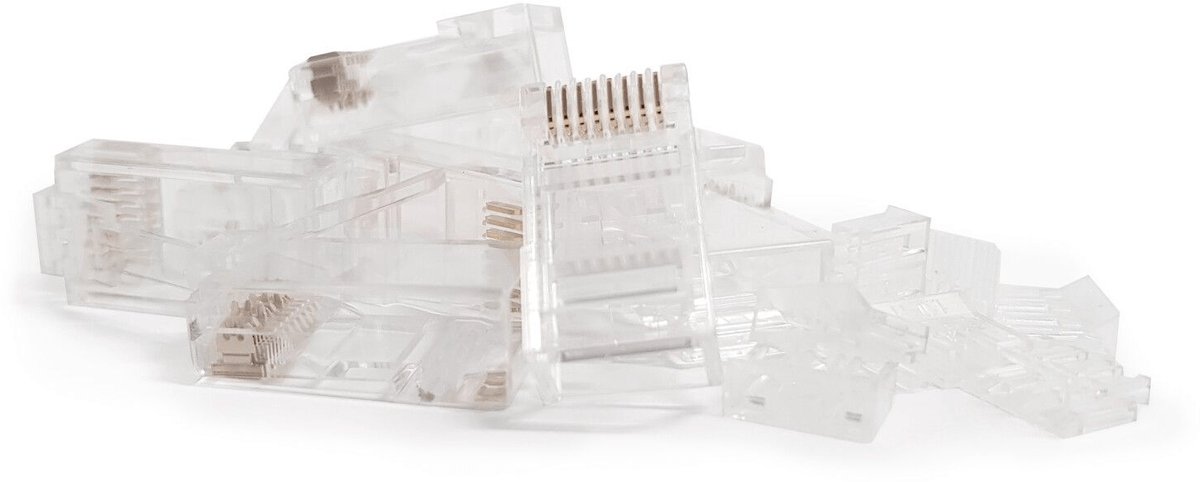 DANICOM UTP CAT6 RJ45 Connector - voor stugge kern - 10 stuks