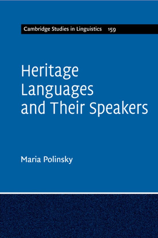 Cambridge Studies in LinguisticsSeries Number 159- Heritage  ... - cover