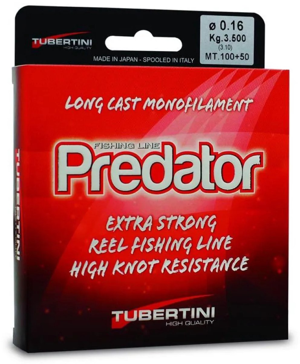 Tubertini Predator Garnet Monofilament 150 M Rood 0.160 mm