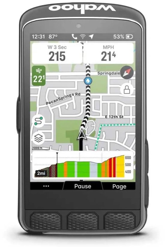 Wahoo ELEMNT ACE – Fietscomputer – GPS Navigatie – Touchscreen – Waterdicht (IPX7)
