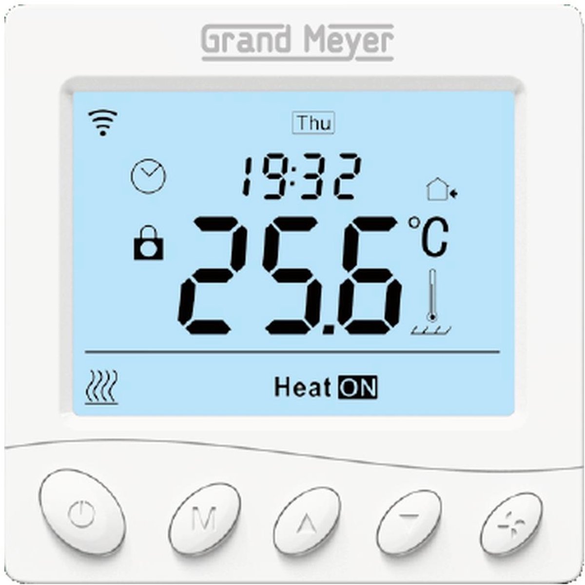Programmeertbare Wi-Fi thermostaat W350, 16A, 230 V, Wit