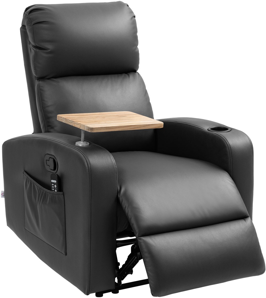 Massagestoel - Relaxfauteuil - Zetel - 1 persoons - Met armleuning - Zeer comfortabel - Elektrisch - Zwart