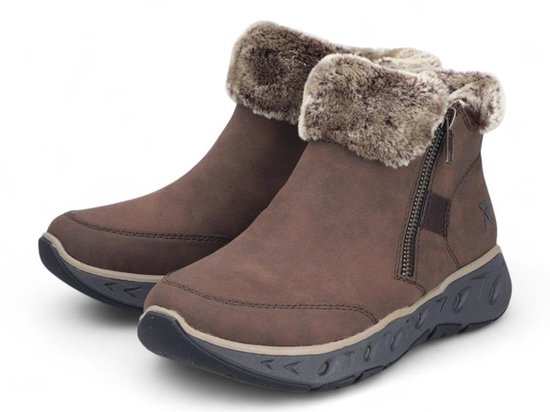 Rieker Hoge veter enkellaars veterschoen met kadernaad