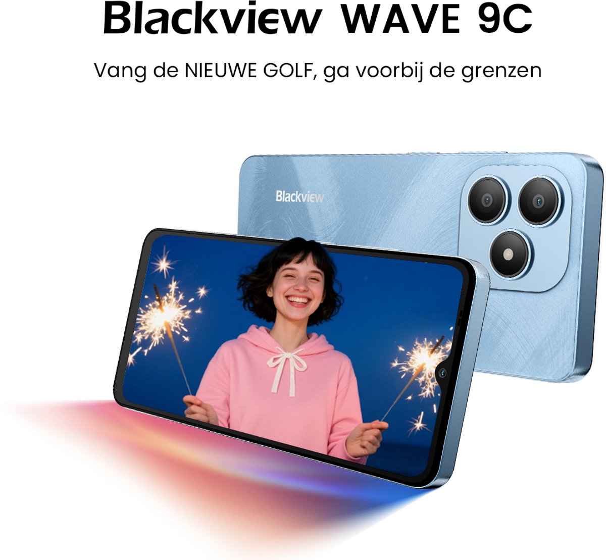 Smartphone Blackview WAVE 9C - Dual SIM 4G - 12 Go de RAM, 128 Go