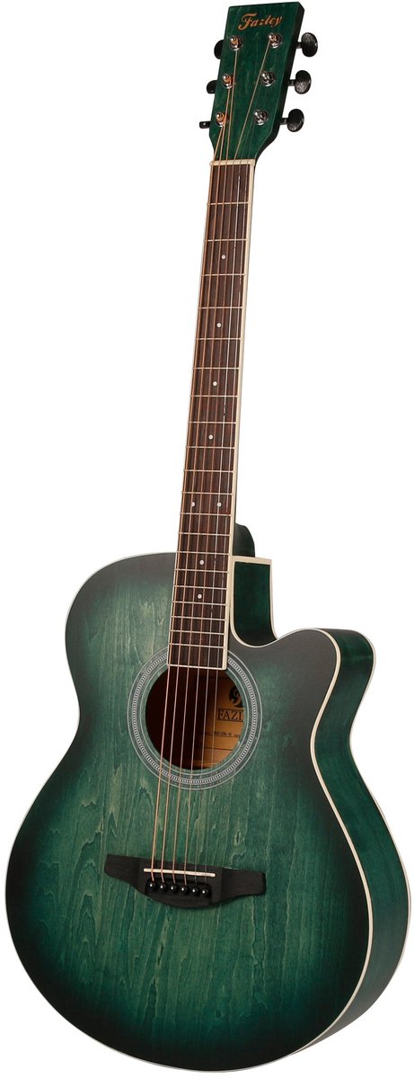 Fazley W55-COL-G ColourTune western gitaar groen