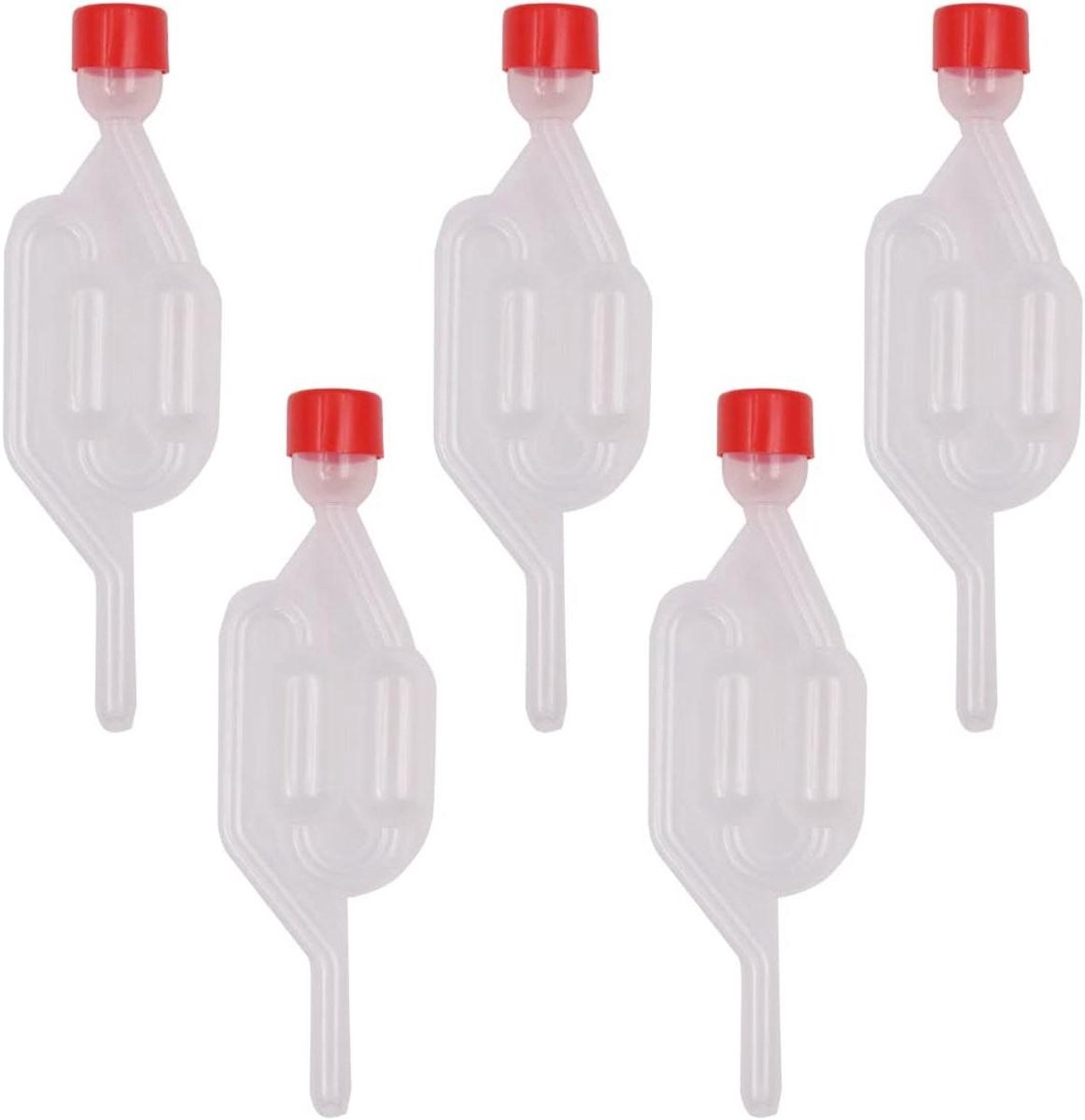 Green Glow - 5-delige fermentatie set voor fermentatiebuizen met plastic deksel, wegwerp b