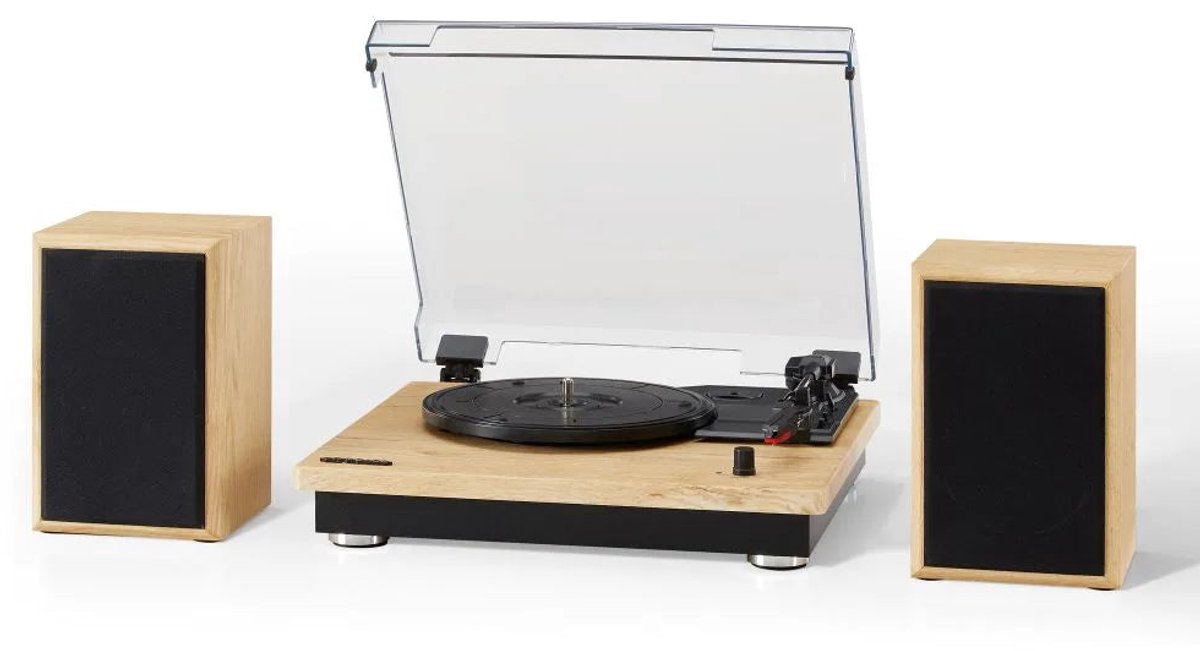 Crosley Brio - Platenspeler met speakers - Naturel