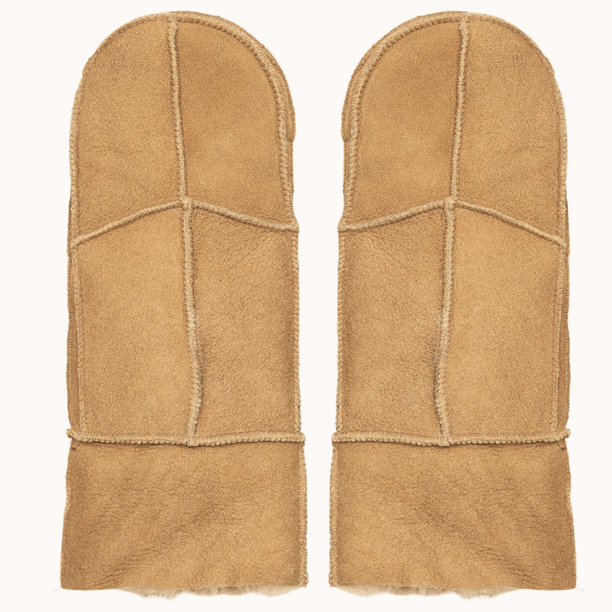 Leren wanten heren - Lammy heren winter - Winddicht en waterafstotend - Wol - Bruin - Maat L
