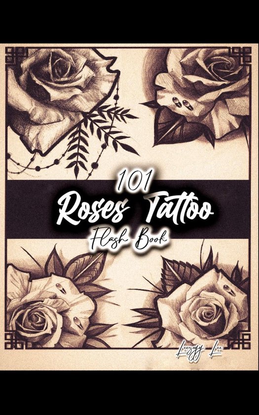 101 Roses Tattoo Flash Book - cover