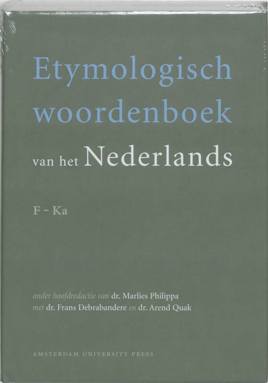 Etymologisch woordenboek van het Nederlands F-Ka - cover