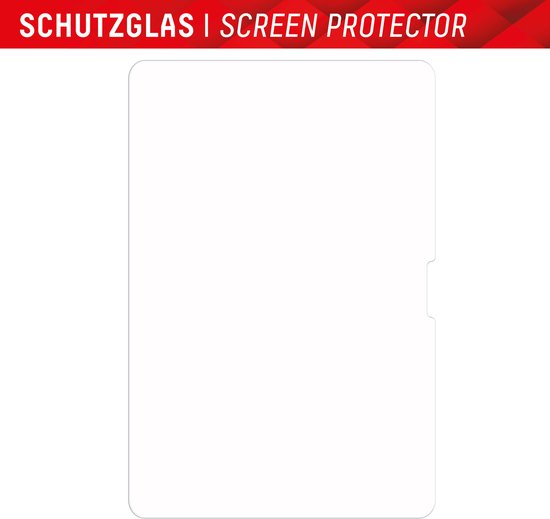 Een transparante Displex screenprotector voor een tablet.