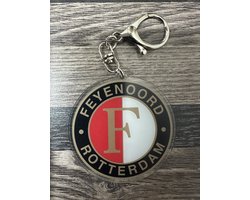 2 stuks Feyenoord sleutelhanger logo voetbal Rotterdam