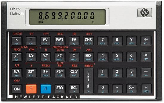 HP 12C Platinum - Bureaurekenmachine