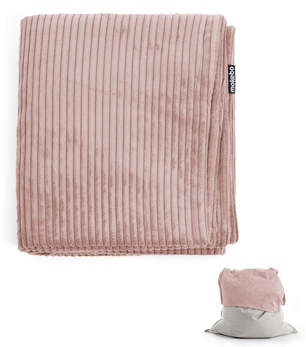 Zitzakhoes ‘Das Kuschelcover’ van corduroy, indoor hoes voor zitzak of fauteuil in roze