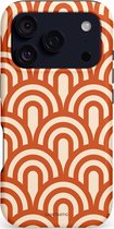 Casetastic hoesje geschikt voor Apple iPhone 17 Pro - MagSafe - Dubbellaagse bescherming - Oranje Bogen Parade - Fashion Case - Terracotta Crème
