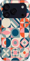 Casetastic hoesje geschikt voor Apple iPhone 17 Pro - MagSafe - Dubbellaagse bescherming - Geonoord - Fashion Case - Crème Petrol Saliegroen Grijs