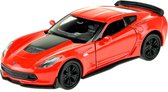 Welly Schaalmodel Chevrolet Corvette 1:34 Rood 11 Cm