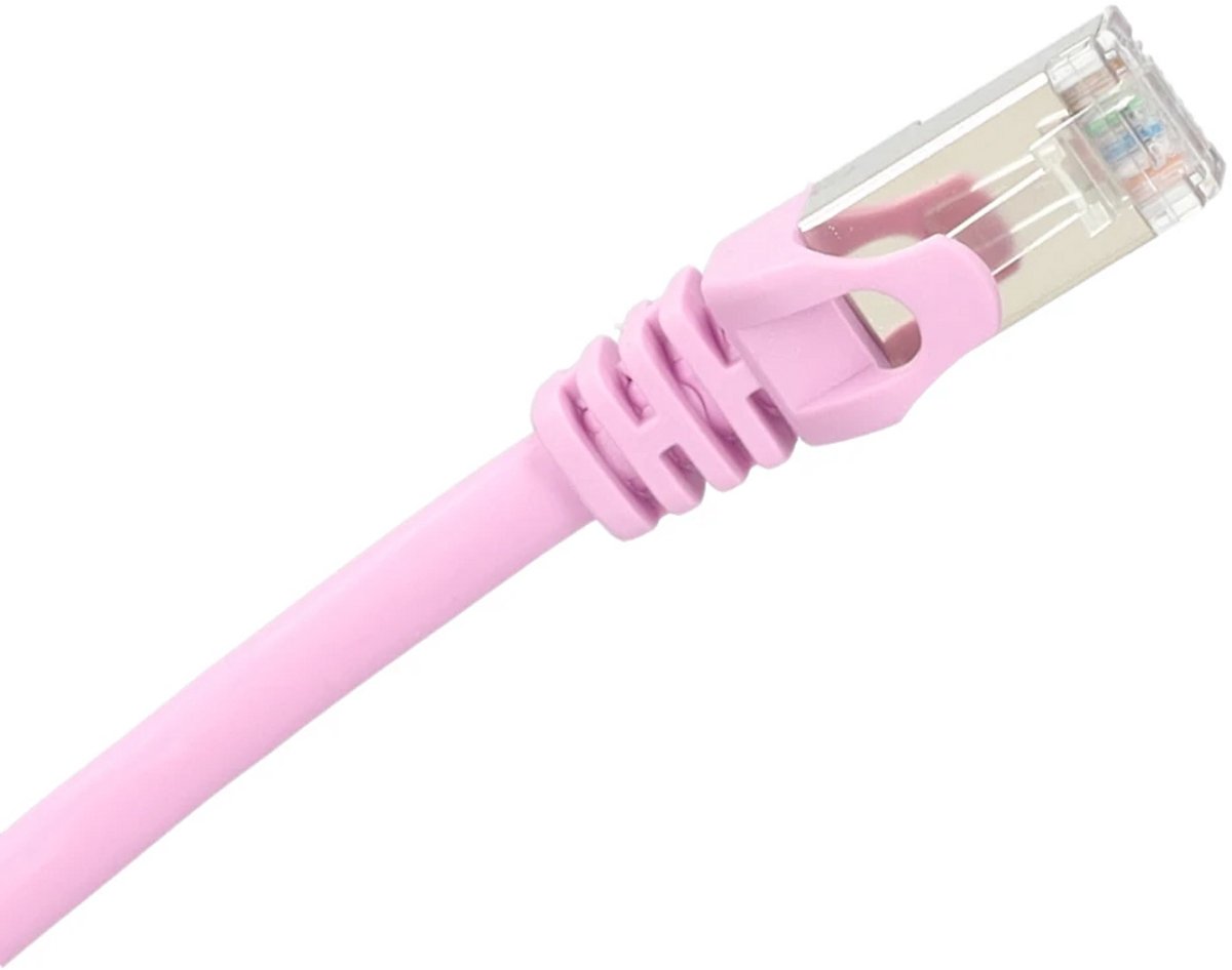 EMhub Cat7 S/FTP netwerkkabel 10 meter - roze (4080279)