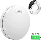 SAVS SM11 Rookmelder - 10 jaar batterij - Extra dun design - Geen LED lampje - Montage zonder boren - Voldoet aan Europese norm - Brandalarm
