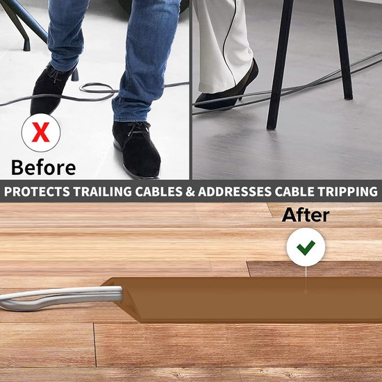 RobustWeg Kabeltrunking, zelfklevende vloerkabelhoes, zelfklevende flexibele stroomkabelkanaal, draadverbergen voor kabels hoek, kabeltrunking kit, voor verbergen draden voor tv en computers op RobustWeg Kabeltrunking, zelfklevende vloerkabelhoes, zelfklevende flexibele stroomkabelkanaal, draadverbergen voor kabels hoek, kabeltrunking kit, voor verbergen draden voor tv en computers op