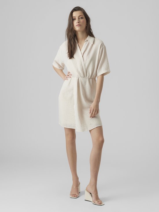 VERO MODA Abito Lungo Donna VMCHRIS - Scollo A V, Schiena Aperta, Nero