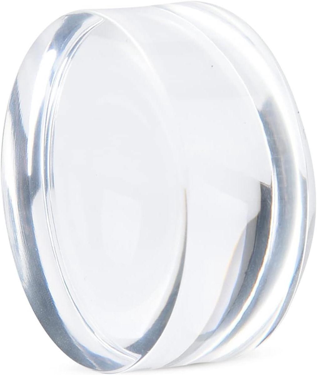 Optische Vergrootglas Acryl Dome 8x en Handsfree 5x Vergroting Draagbaar Design - Ideaal voor Papier Lezen