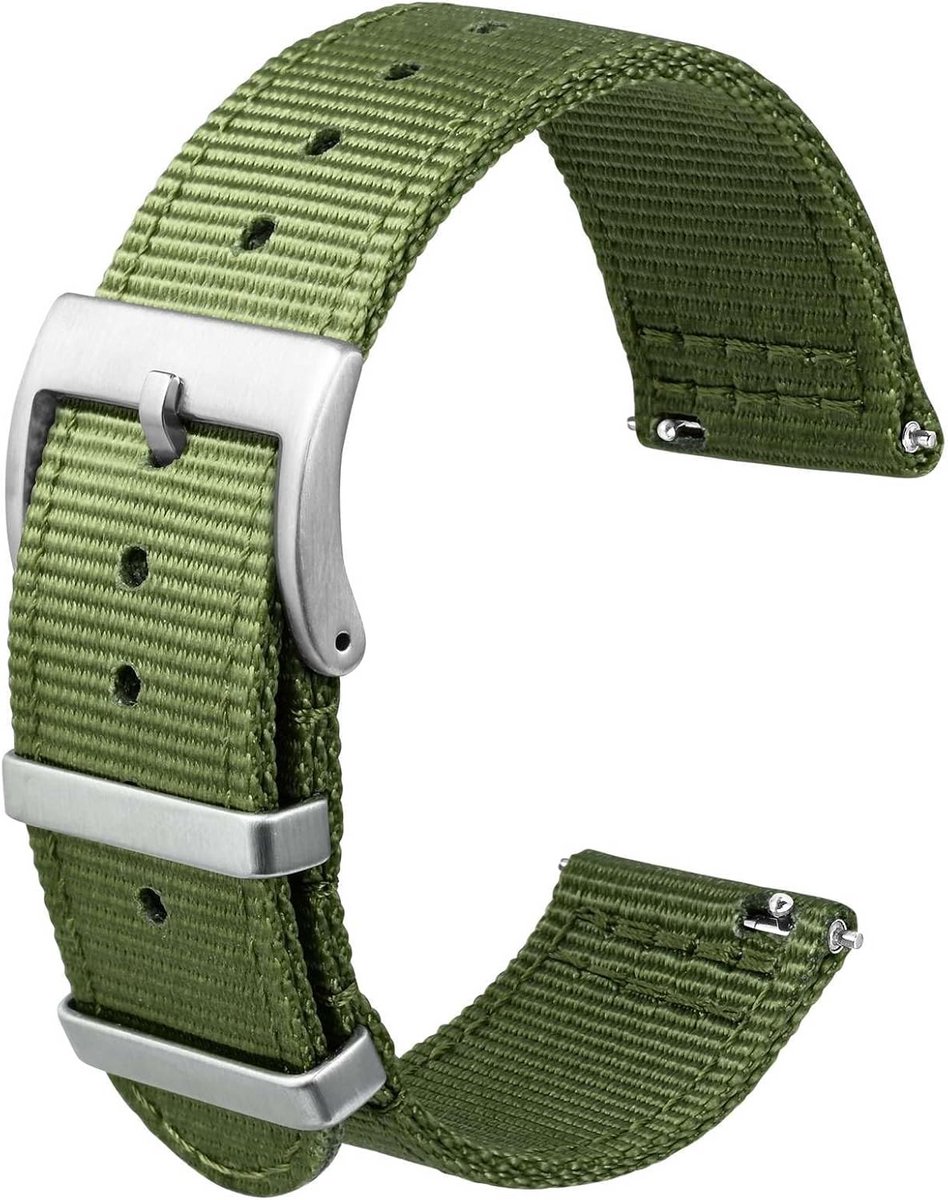 Dubbele Laag Geweven Comfortabele Nylon Horlogeband met Snelsluiting