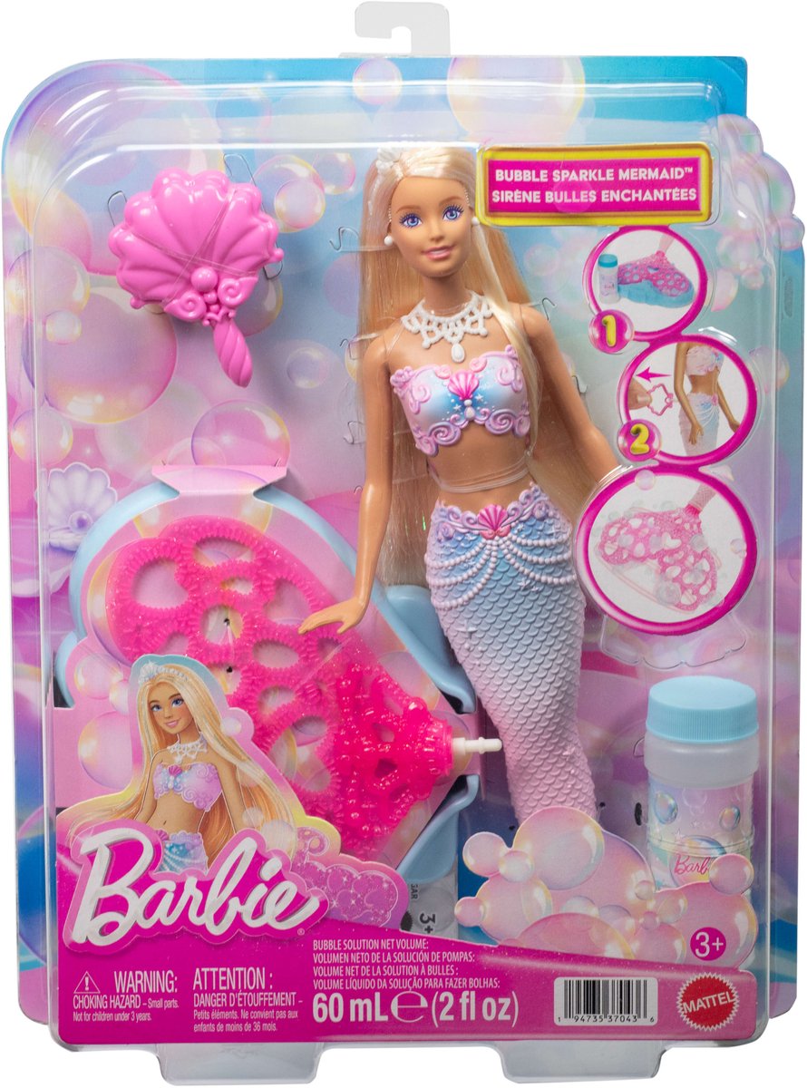 Barbie Bubbelende Zeemeermin - met bellenblaasfunctie — afbeelding 5