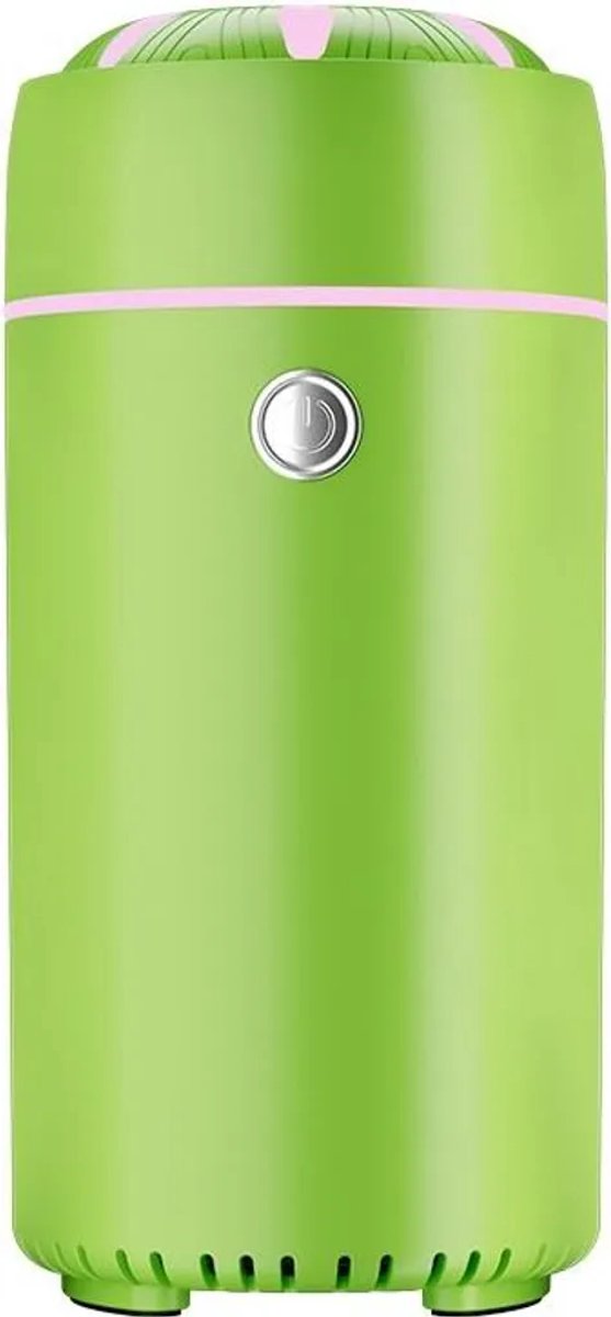 Draagbare aroma diffuser voor thuis/in de auto met 7-kleurige LED-verlichting (groen).