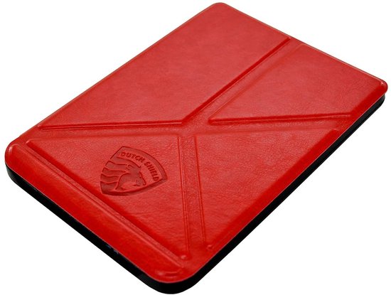 Hoesje Geschikt voor Kobo Clara 2E Origami Sleepcover - Book Case Hoes Cover - Rood - ereader hoesje - cover van Merkloos — afbeelding 5