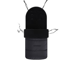 Winter kinderwagen tas - universele kinderwagen hoes - kinderwagen voetenzak - winter slaapzak - warme kinderwagen voetenzak - kinderwagen accessoires - 86*45cm -Zwart