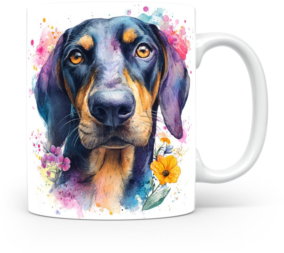 Beker Oostenrijkse Zwart-en-Bruin Hond