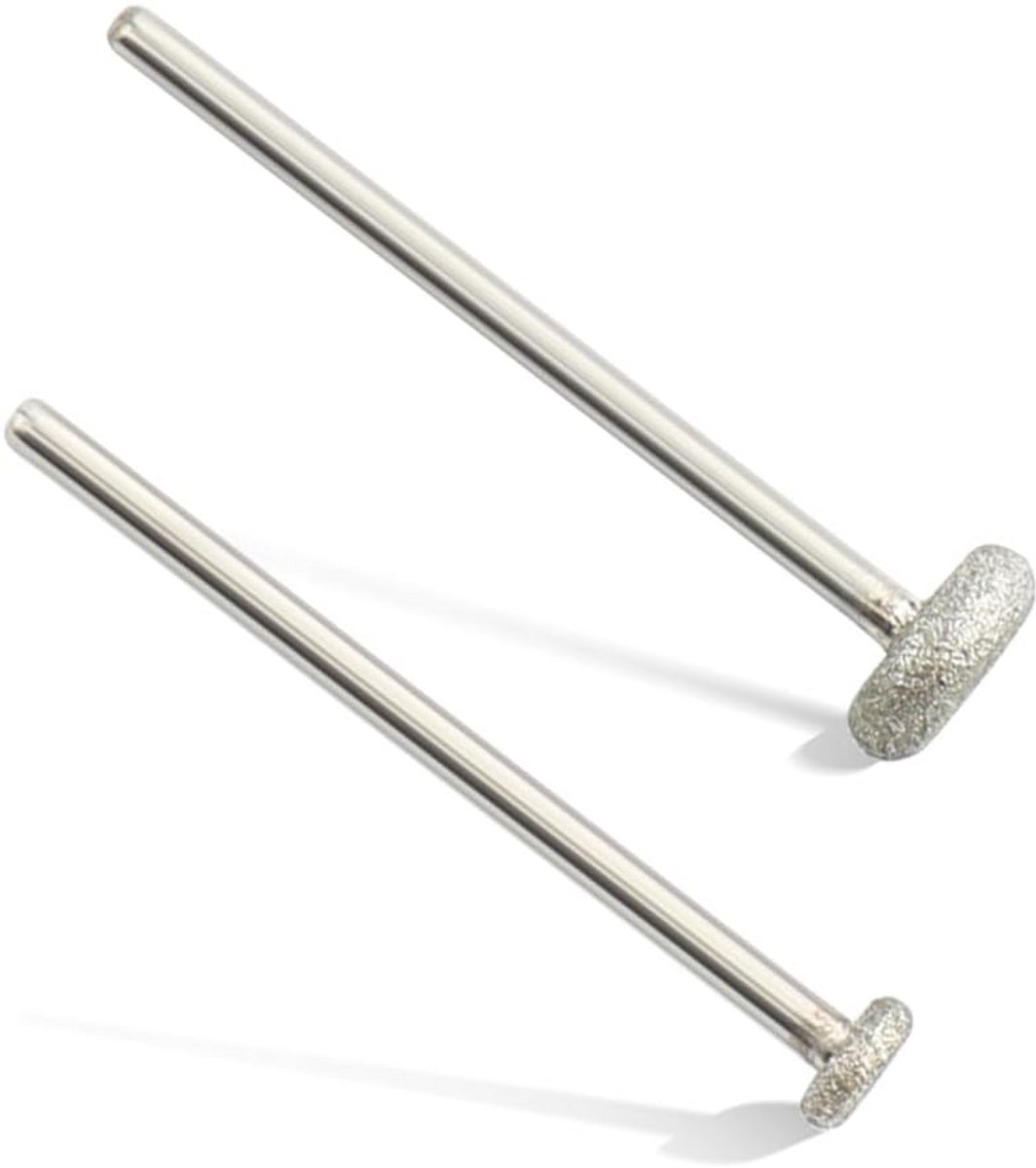 2-Delige Set Diamant Nagelboor Bits voor Nagelriemverwijdering en Reiniging (3/32")