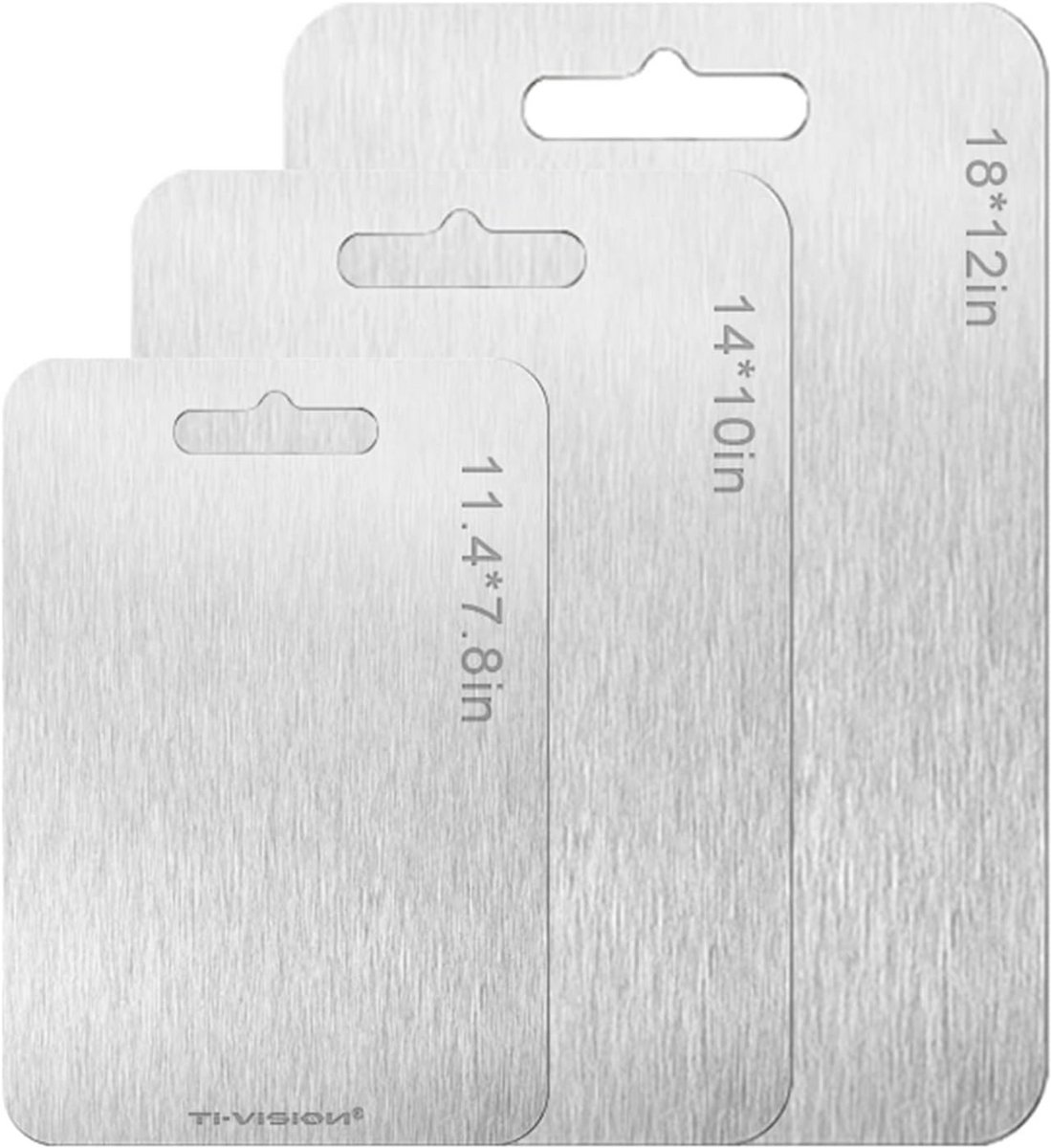 Duurzame Dubbelzijdige Titanium Snijplank voor Keuken en Kamperen