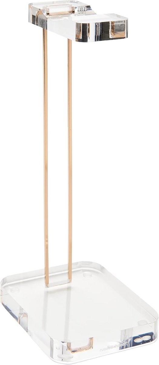 Acryl Hoofdtelefoon Stand met Gouden Hardware - Kantoor Accessoires