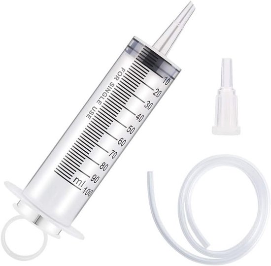OFFCUP Kunststof Spuit, 30 st Wegwerpspuiten, 3 ml, Voerspuit, Plastic Tube, Voor Kleine Huisdiervoeding, Motorolie Of Remvloeistof (Niet Medisch Gebruik