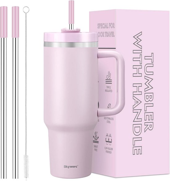 grote-40-oz-drinkbeker-rvs-met-handvat-rietje-en-2-dekselopties-voor