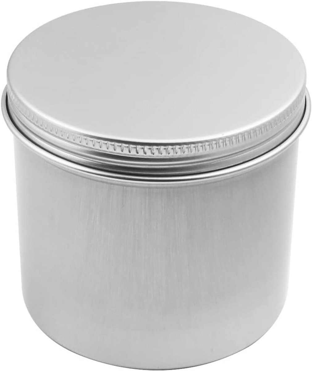 250 ml Aluminium Blikje - Ronde Container met Schroefdeksel voor Cosmetische Monsters