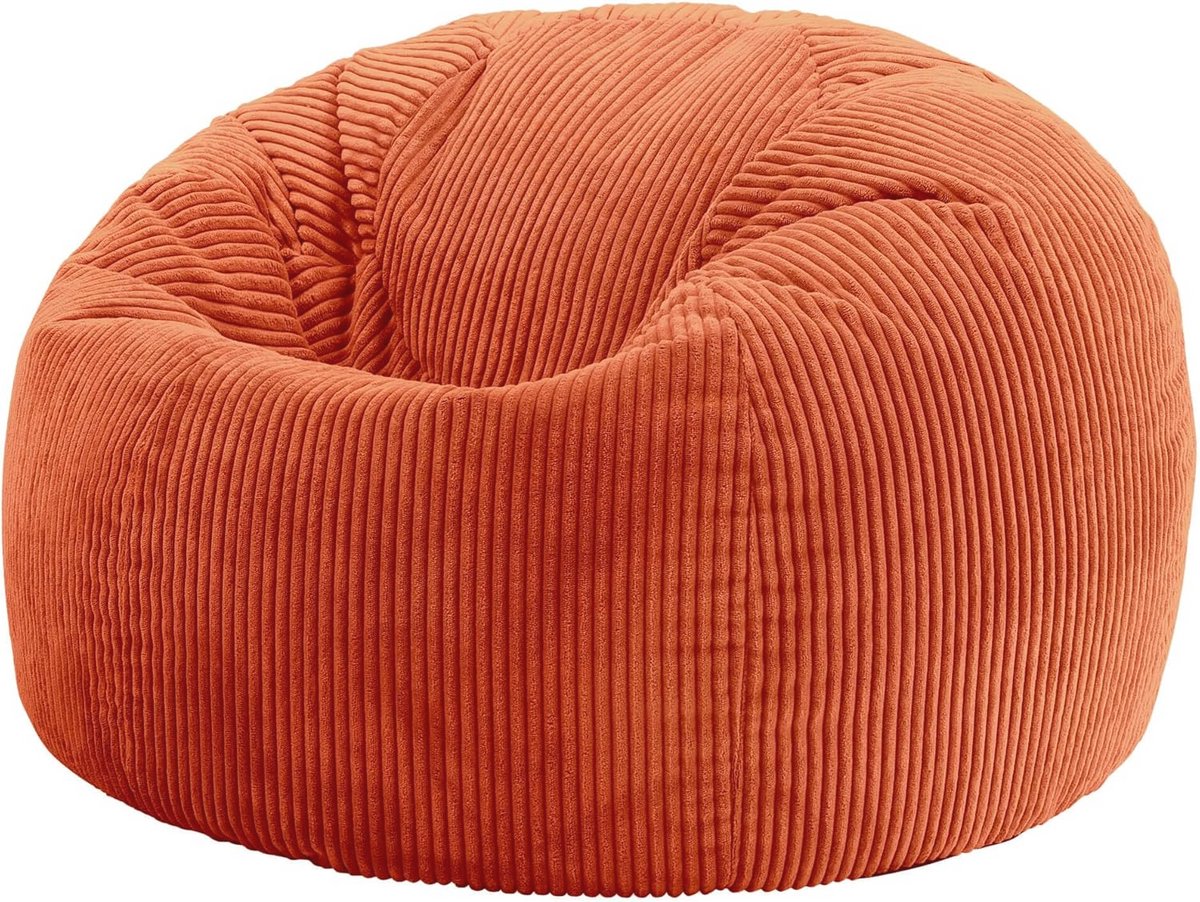 Terracotta XXL Zitzak voor Volwassenen - Comfortabele Stoel en Pouf