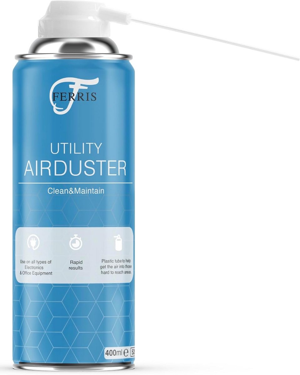 Persluchtstofreiniger voor Elektronica en Kantoorapparatuur (400 ml)