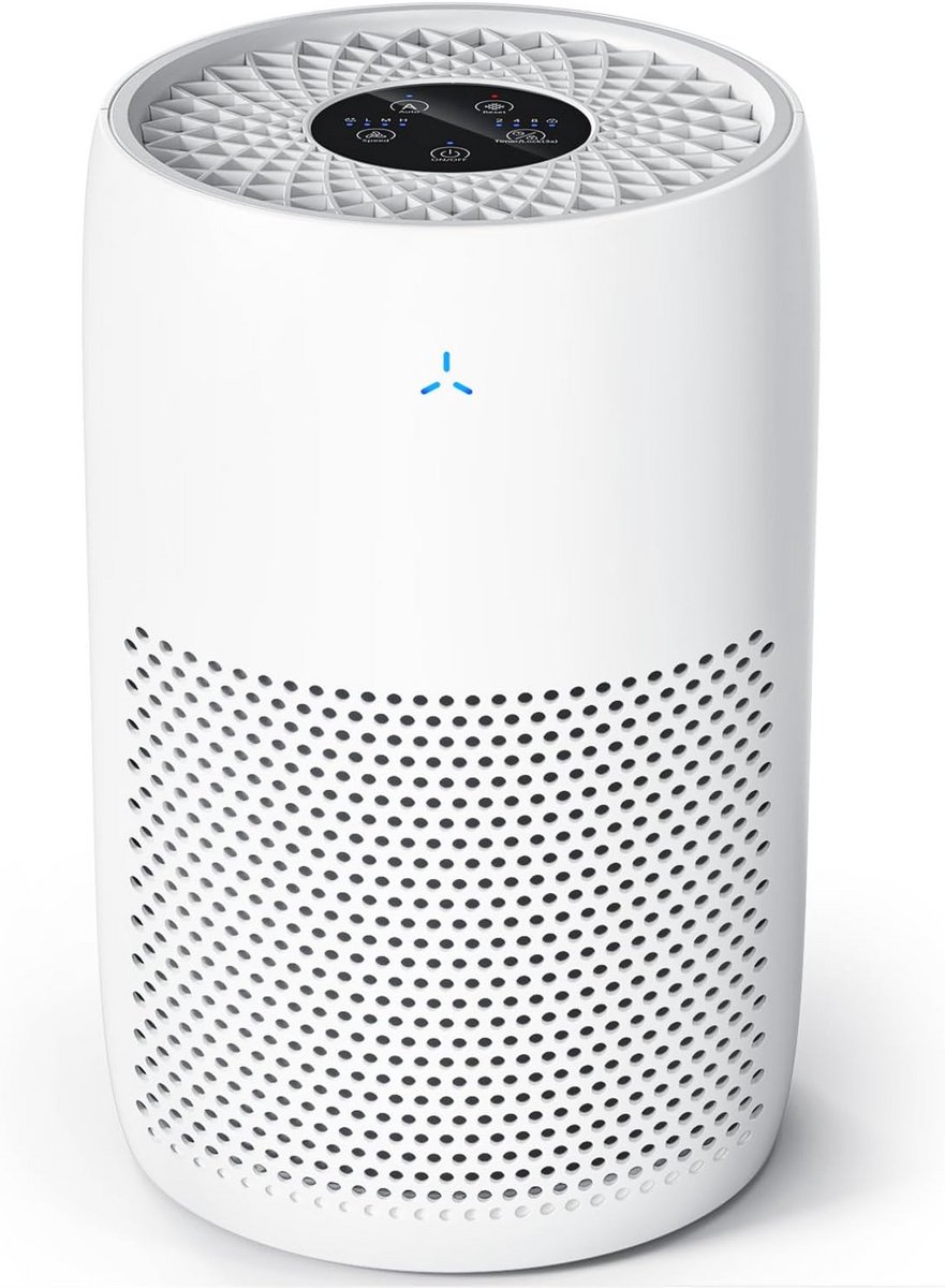 Luchtreiniger voor kamers tot 60 m², CADR 170 m³/h, 99.97% reinigingsefficiëntie, intelligente luchtdetectie PM2.5