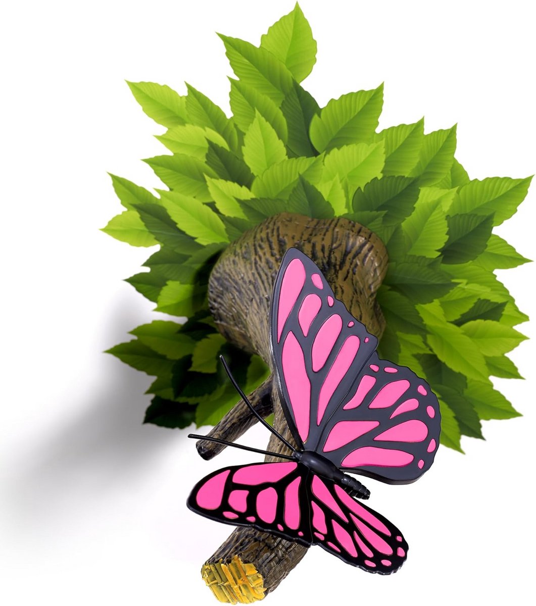 Roze 3D LED Wandlamp Vlinder - Sfeervolle Nachtlamp voor Kinderkamer